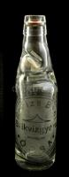 Barizs Béni szikvízgyára Ócsa feliratos golyós szikvizes üveg, kis kopással, m: 23,5 cm