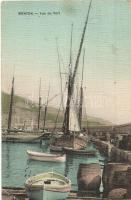 Menton, Vue du Port / ships at the port