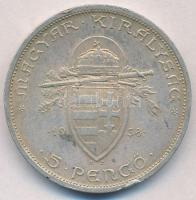 1938. 5P Ag "Szent István" T:2 ph.
Adamo P8.1