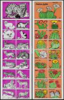 3 ív gyufacímke: mozdonyok, macskák, kaktuszok