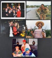 cca 1960-1990 Kb. 130 db különféle színészfotó, különböző méretben