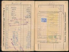 1940 Bevásárlási könyv Buday Gyula (?-?), a Képzőművészeti Főiskola korábbi testnevelő tanára részér...