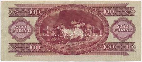 1947. 100Ft kissé eltolódott hátlapi nyomat T:III
Adamo F27
