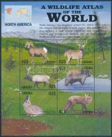 Animals of North America mini sheet, Észak - Amerika állatai kisív