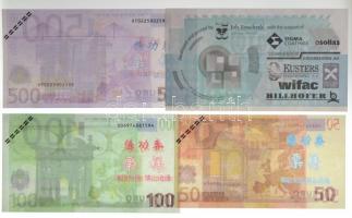 4db-os vegyes fantáziabankjegy és bankjegy replika tétel T:I
4pcs of fantasy banknotes and bankote ...
