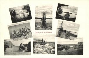 20 db RÉGI Balatoni városképes lap / 20 pre-1945 Hungarian town-view postcards from Lake Balaton
