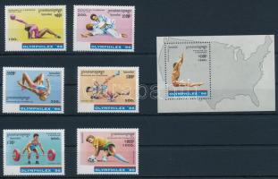 Nemzetközi bélyegkiállítás, OLYMPHILEX '96 sor + blokk, International Stamp Exhibition, OLYMPHILEX '96 set + block