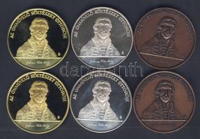 1990. MÉE "Debrecen-Csokonai Vitéz Mihály" 2 klf érem Au 31g csak 10db!!! Unikát! T:PP + Au 62g csak 5db!!! Unikát! T:PP Csak néhány db létezik belőlük, egyike a legritkább MÉE vereteknek! RRR!!! + Ag piefort/vastag T:PP Csak 50db! RRR!!! + Ag normál átmérő T:PP Csak 150db! + matt Br piefort/vastag T:1 Csak 50db! + matt Br normál átmérő T:1 Csak 5db (ajándék) RRRR!!!!