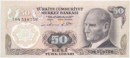 Törökország 1976 (1970). 50L T:II- Turkey 1976 (1970). 50 Lirasi C:VF Krause 188