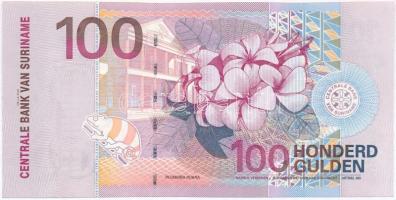 Suriname 2000. 100G T:I nyomdai papírránc Suriname 2000. 100 Gulden C:UNC printing crease Krause 149