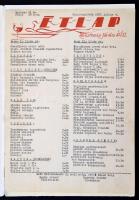 1968-1976 9 db különböző étlap (Balaton étterem, Zöldfa, Kőműves étterem, stb.)