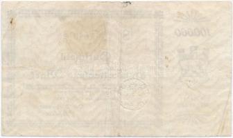 Németország / Weimari Köztársaság / Kreuznach 1923. 100.000M szükségpénz vízjeles papíron, szárazpec...