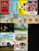 cca 1967-2014 30 db különféle kártyanaptár