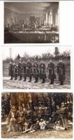 cca 1915-1960 9 db különféle katonai fotó, egy részük hátulján feliratozva, különböző méretben