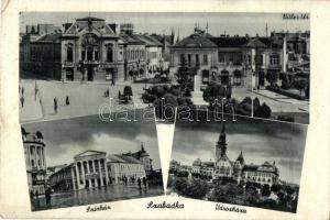 Szabadka, Subotica; színház, városháza, Hitler tér / theatre, town hall, square (EK)