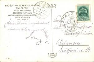 1940 Szászrégen, Reghin; bevonulás, Horthy Miklós / entry of the Hungarian troops + Szászrégen vissz...