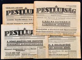 1941 a nyilas Pesti Újság 3. évf. 147. 149., 150., 151. lapszáma, aktuális hírekkel