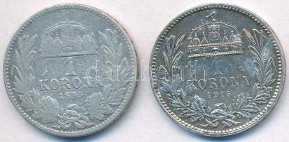 1895KB-1915KB 1K Ag "Ferenc József" (2x) T:3,2
Adamo K5.1