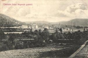 Nyustya-Likér, Hnústa-Likier; Felső Magnezit gyár / magnesite factory (kissé ázott / slightly wet damage)