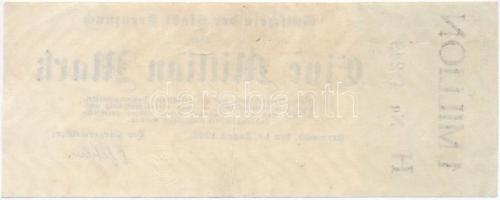 Németország / Weimari Köztársaság / Kreuznach 1923. 1.000.000M szükségpénz vízjeles papíron, szárazp...