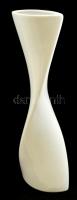Dekoratív csavart porcelán váza, jelzés nélkül, m: 41,5 cm