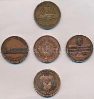 5db-os vegyes Br emlékérem tétel T:2