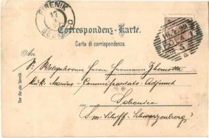 1899 Pola, Corsia Francesco Giuseppe / Ferenc József rakpart / wharf, ships, K.u.K. Kriegsmarine, ma...