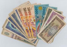 Románia 1966-1999. 21db-os vegyes bankjegy tétel T:III,III- Romania 1966-1999. 21pcs of banknotes C:F,VG