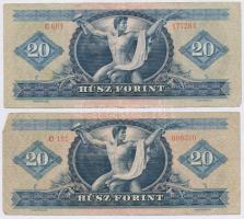 1962. 20Ft + 1969. 20Ft T:III,III-