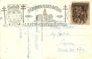 Pannonhalma, Főapátság, Palota lakosztály, belső. "1938" So. Stpl