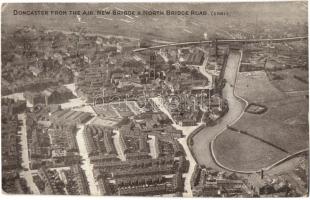 Doncaster, aerial view, New Bridge and North Bridge road
