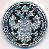 DN "Történelmi féltallérok utánveretben - Ferenc József féltallérja 1855" Ag emlékérem tan...