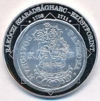 DN A magyar nemzet pénzérméi - Rákóczi szabadságharc ezüstforint 1703-1711 Ag emlékérem (15g/0.333/35mm) T:PP