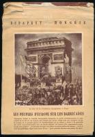 1948 1848-as szabadságharc jubileumára kiadott képes naptár, francia nyelven / Revolution anniversary picture calendar in French