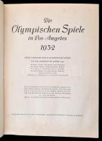 1932 Olympia 1932. Die X. olympischen Spiele Los Angeles.  140 oldalas gyűjtőkép füzet kompletten / ...