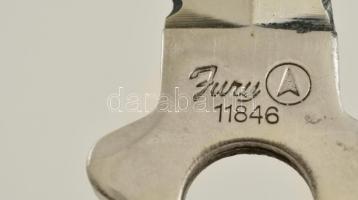 Jury márkájú kés, műanyag tokban, pántokkal, h: 21,5 cm