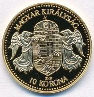 DN "Magyar aranypénzek utánveretben - Ferenc József 10 korona 1910" aranyozott Ag emlékére...