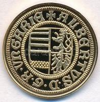 DN "Magyar aranypénzek utánveretben - I. Albert aranyforint" aranyozott Ag emlékérem tanús...