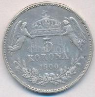 1900KB 5K Ag "Ferenc József" T:2-,3 az érme peremén foglalatnyom 
Adamo K7