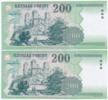 2006. 200Ft (2x) "FA", "FB" sorozatjel T:I