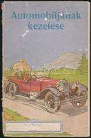 cca 1930 Automobiljának kezelése Gargoyle Mobiloil reklám füzet, autókarbantartási tanácsadó, illusztrációkkal, 88 p.