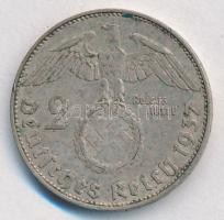 Német Harmadik Birodalom 1937J 2M Ag "Hindenburg" T:2
German Third Reich 1937J 2 Mark Ag ...