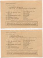 Budapest 1959. "VIT" sorsjegy 3,5Ft (2x) sorszámkövető T:II-,III