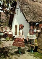 13 db MODERN magyar népviselet motívumlap / 13 MODERN Hungarian traditional costume motive cards