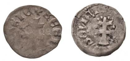 1373-1382. Denár Ag "I. Nagy Lajos" (2x) (0,49g/0,55g) T:2-
Huszár 547.,Unger I.: 432