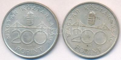 1993. 200Ft Ag "MNB" (2x) T:2