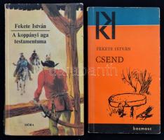 Fekete István könyvei,4 db: 
Csend. Bozóky Mária rajzaival. Bp.,1965, Kozmosz. Kiadói papírkötés.Ki...