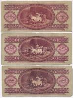 1949. 100Ft (3x) T:III,III-
Adamo F28