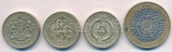 Nagy-Britannia 1983-1996. 1Ł (3xklf) + 2001. 2Ł T:2,2-
Great Britain 1983-1996. 1 Pound (3xdiff) + ...