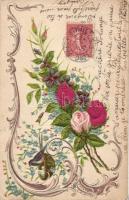 1900-1920 39 db francia szecessziós üdvözlő képeslap közte sok dombor, litho, különleges / 39 French...